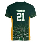 Basketball Custom Tasmania Women V-Neck T-Shirt Simple Australian Dot Art - Aussie Hoodie