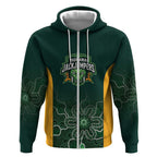 Basketball Custom Tasmania Zip Hoodie Simple Australian Dot Art - Aussie Hoodie