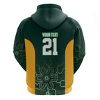 Basketball Custom Tasmania Zip Hoodie Simple Australian Dot Art - Aussie Hoodie