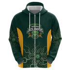 Basketball Custom Tasmania Zip Hoodie Simple Australian Dot Art - Aussie Hoodie