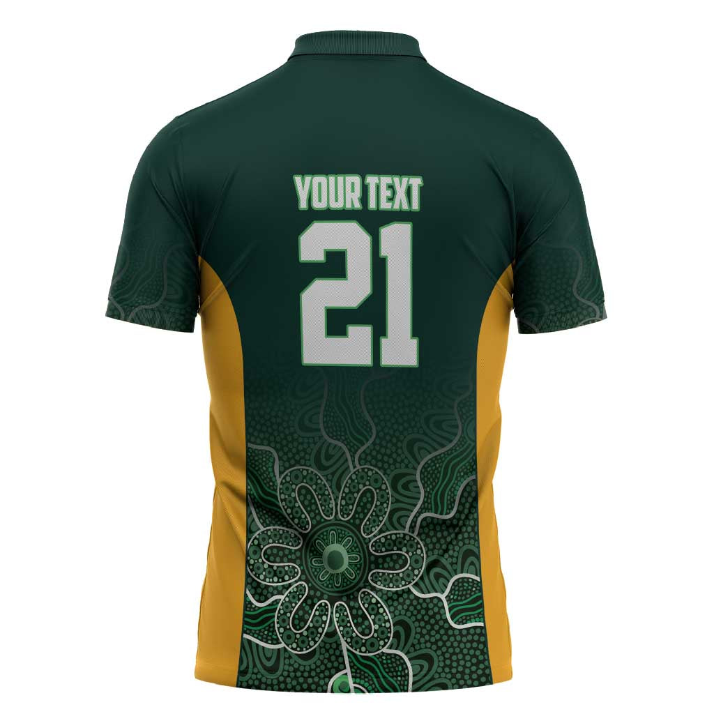 Basketball Custom Tasmania Zipper Polo Shirt Simple Australian Dot Art - Aussie Hoodie
