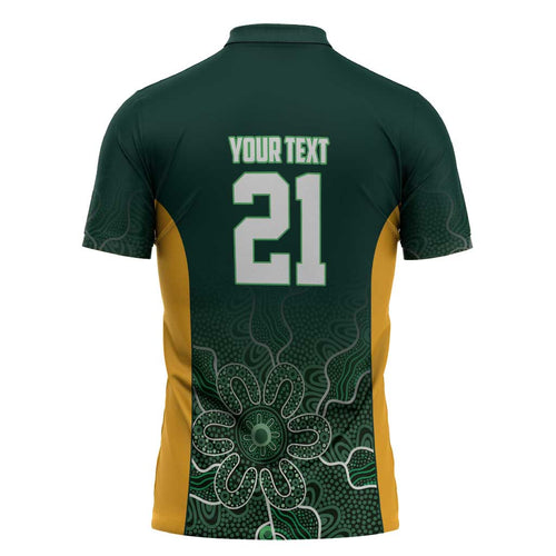 Basketball Custom Tasmania Zipper Polo Shirt Simple Australian Dot Art - Aussie Hoodie