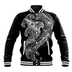 Pango Maori Tribal Hammershark Ghost Spirit Baseball Jacket