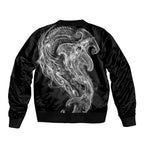 Pango Maori Tribal Hammershark Ghost Spirit Bomber Jacket