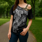 Pango Maori Tribal Hammershark Ghost Spirit Cross Shoulder Shirt