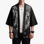 Pango Maori Tribal Hammershark Ghost Spirit Kimono