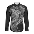 Pango Maori Tribal Hammershark Ghost Spirit Long Sleeve Button Shirt