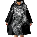 Pango Maori Tribal Hammershark Ghost Spirit Wearable Blanket Hoodie