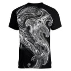 Pango Maori Tribal Hammershark Ghost Spirit Women V-Neck T-Shirt