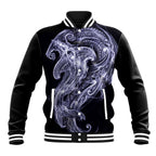 Kikorangi Maori Tribal Hammershark Ghost Spirit Baseball Jacket