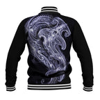 Kikorangi Maori Tribal Hammershark Ghost Spirit Baseball Jacket