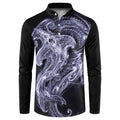 Kikorangi Maori Tribal Hammershark Ghost Spirit Button Sweatshirt