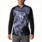 Kikorangi Maori Tribal Hammershark Ghost Spirit Button Sweatshirt