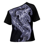 Kikorangi Maori Tribal Hammershark Ghost Spirit Cross Shoulder Shirt