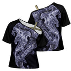 Kikorangi Maori Tribal Hammershark Ghost Spirit Cross Shoulder Shirt