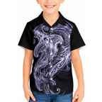 Kikorangi Maori Tribal Hammershark Ghost Spirit Kid Hawaiian Shirt