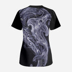 Kikorangi Maori Tribal Hammershark Ghost Spirit Scrub Top