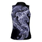 Kikorangi Maori Tribal Hammershark Ghost Spirit Women Sleeveless Polo Shirt