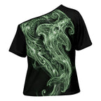 Pounamu Maori Tribal Hammershark Ghost Spirit Cross Shoulder Shirt