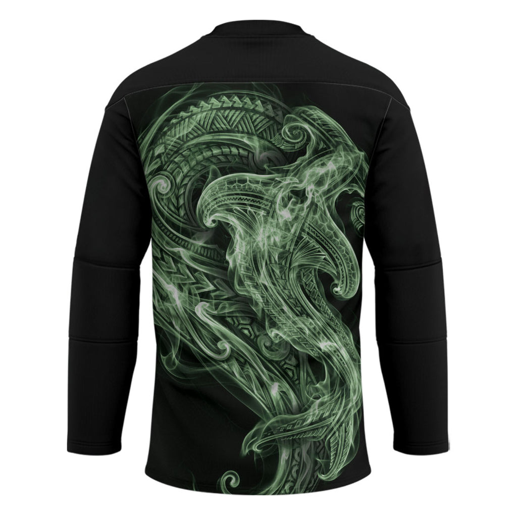 Pounamu Maori Tribal Hammershark Ghost Spirit Hockey Jersey