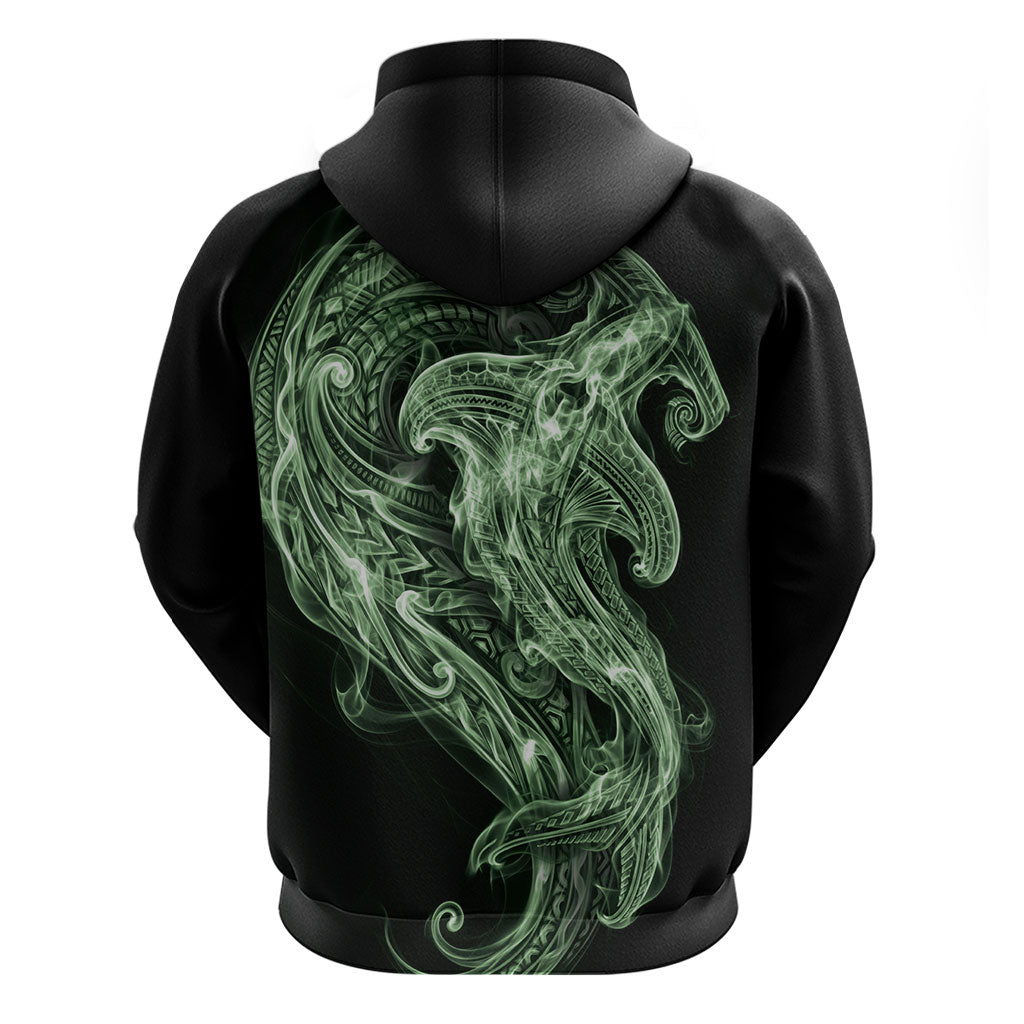 Pounamu Maori Tribal Hammershark Ghost Spirit Hoodie