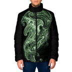 Pounamu Maori Tribal Hammershark Ghost Spirit Padded Jacket