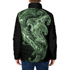 Pounamu Maori Tribal Hammershark Ghost Spirit Padded Jacket