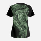 Pounamu Maori Tribal Hammershark Ghost Spirit Scrub Top