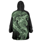 Pounamu Maori Tribal Hammershark Ghost Spirit Wearable Blanket Hoodie