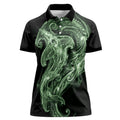 Pounamu Maori Tribal Hammershark Ghost Spirit Women Polo Shirt