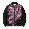 Mawhero Maori Tribal Hammershark Ghost Spirit Bomber Puffer Jacket