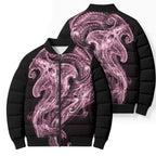 Mawhero Maori Tribal Hammershark Ghost Spirit Bomber Puffer Jacket