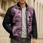 Mawhero Maori Tribal Hammershark Ghost Spirit Bomber Puffer Jacket
