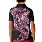 Mawhero Maori Tribal Hammershark Ghost Spirit Kid Polo Shirt