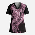 Mawhero Maori Tribal Hammershark Ghost Spirit Scrub Top