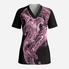 Mawhero Maori Tribal Hammershark Ghost Spirit Scrub Top