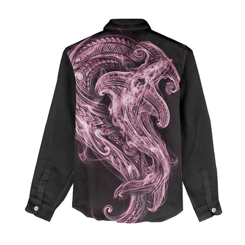 Mawhero Maori Tribal Hammershark Ghost Spirit Women Casual Shirt