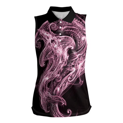 Mawhero Maori Tribal Hammershark Ghost Spirit Women Sleeveless Polo Shirt
