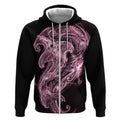 Mawhero Maori Tribal Hammershark Ghost Spirit Zip Hoodie
