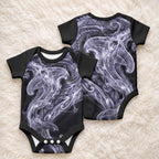 Waiporoporo Maori Tribal Hammershark Ghost Spirit Baby Onesie
