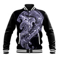 Waiporoporo Maori Tribal Hammershark Ghost Spirit Baseball Jacket