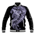 Waiporoporo Maori Tribal Hammershark Ghost Spirit Baseball Jacket