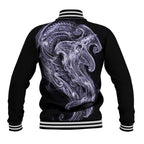 Waiporoporo Maori Tribal Hammershark Ghost Spirit Baseball Jacket