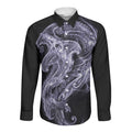 Waiporoporo Maori Tribal Hammershark Ghost Spirit Long Sleeve Button Shirt