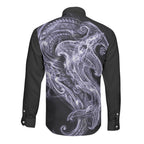 Waiporoporo Maori Tribal Hammershark Ghost Spirit Long Sleeve Button Shirt