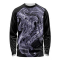 Waiporoporo Maori Tribal Hammershark Ghost Spirit Long Sleeve Shirt