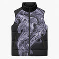 Waiporoporo Maori Tribal Hammershark Ghost Spirit Sleeveless Puffer Jacket