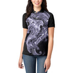 Waiporoporo Maori Tribal Hammershark Ghost Spirit Women Polo Shirt