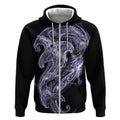 Waiporoporo Maori Tribal Hammershark Ghost Spirit Zip Hoodie