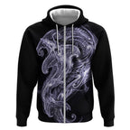 Waiporoporo Maori Tribal Hammershark Ghost Spirit Zip Hoodie